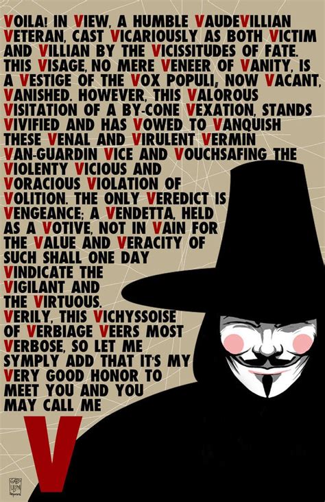 speech v speach|[MF] V for Vendetta .